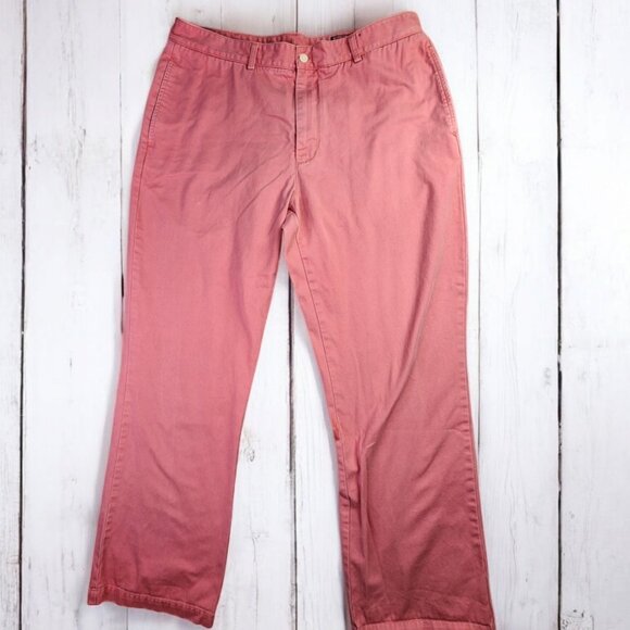 Vineyard Vines Chino Pants Mens 38 x 32 Pink Cotton Preppy Summer Office Dress - Picture 1 of 9